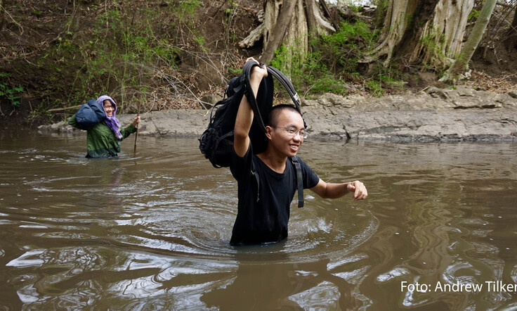 An Nguyen PhD student IZW during the field work